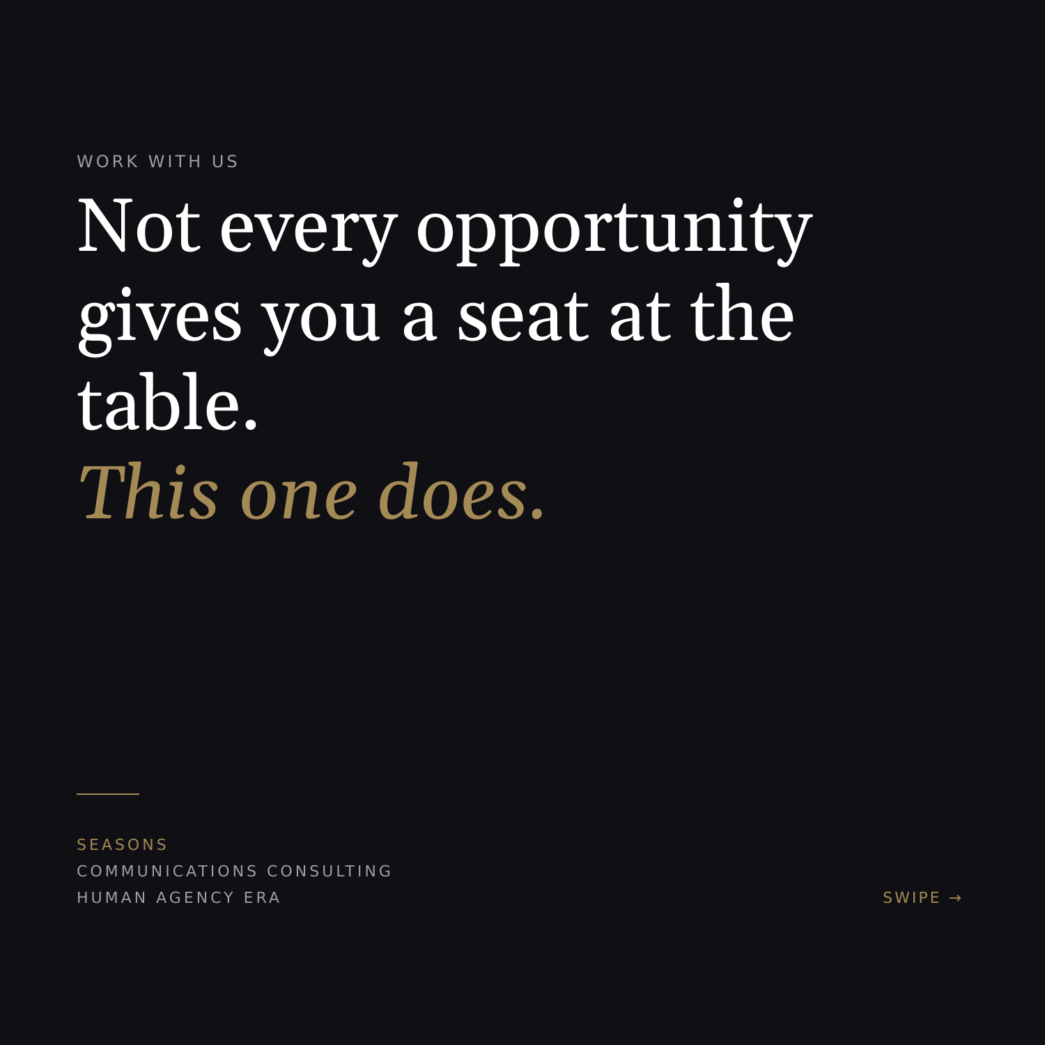 Job advertisement slide 1